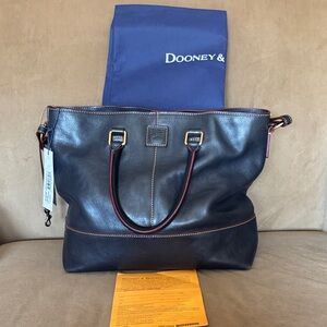 Dooney & Bourke Navy Florentine Leather Tote